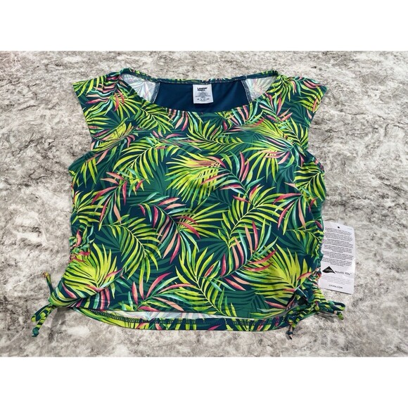 Lands' End Other - NEW Lands End 8 DD Tropical Palm High Neck Tankini SWIM TOP Built In Bra NWT